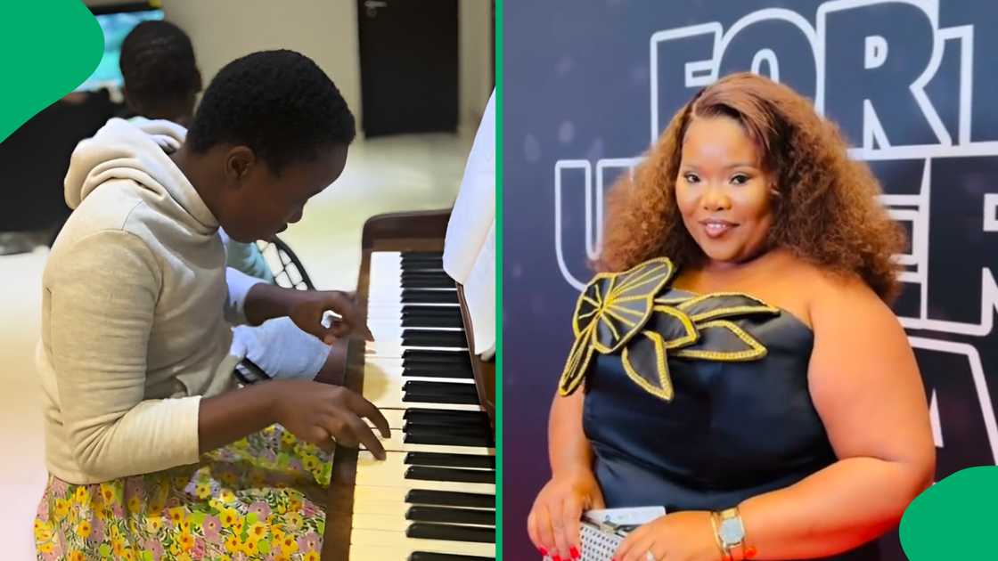 A TikTok user shared a video of her daughter making music at her home