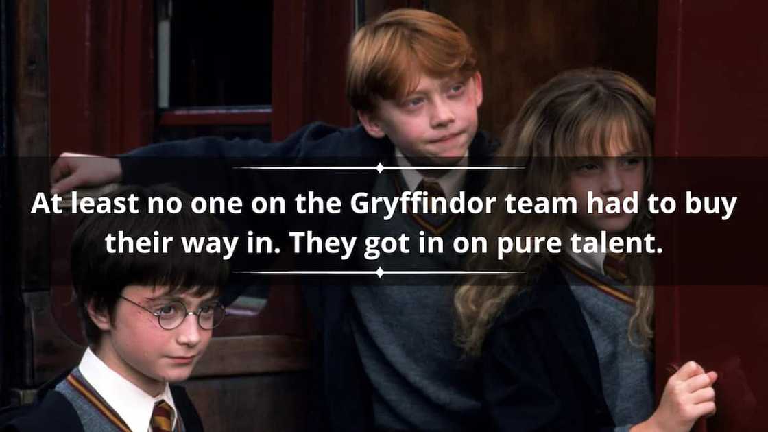 Hermione Granger with her friends Ron and Harry Hermione Granger with her friends Ron and Harry
