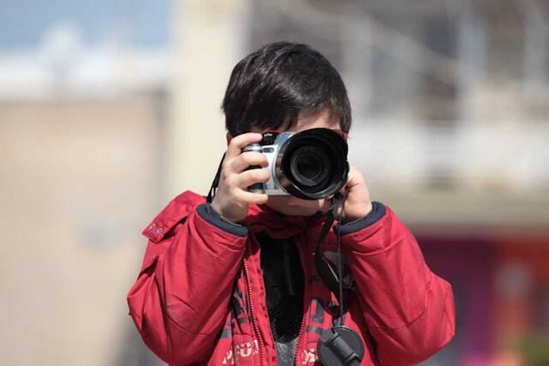 A child photographer