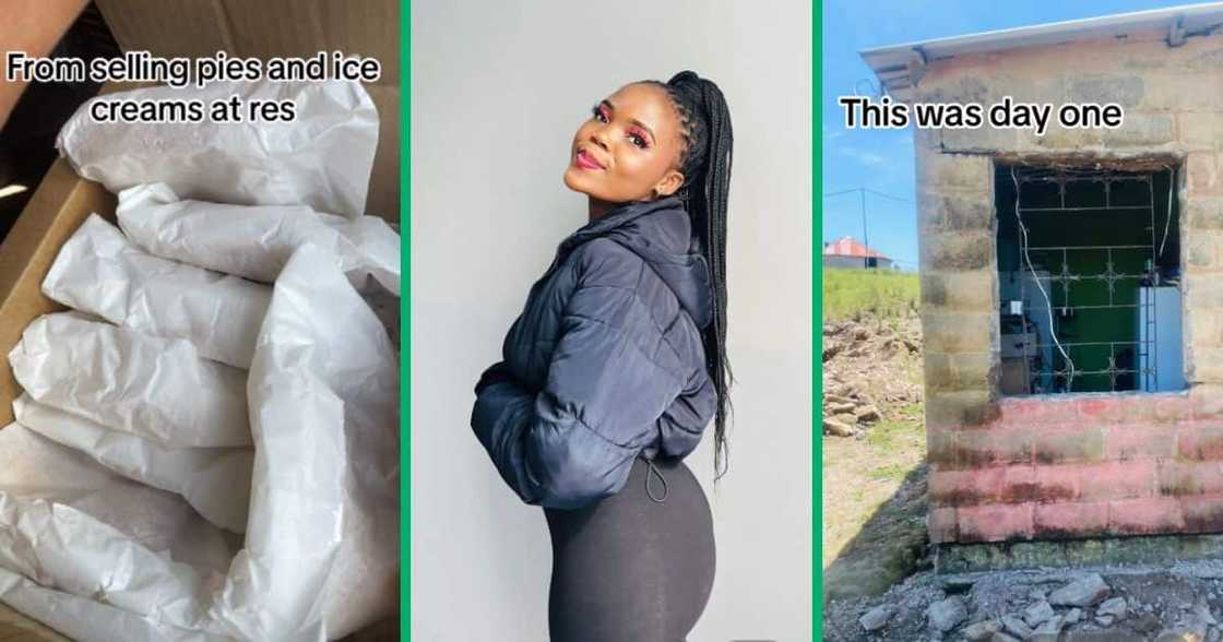 Woman improves home Woman improves home