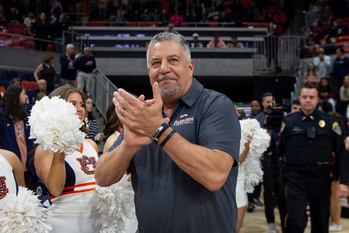 Bruce Pearl of the Auburn Tigers prior to their game against the South Carolina Gamecocks