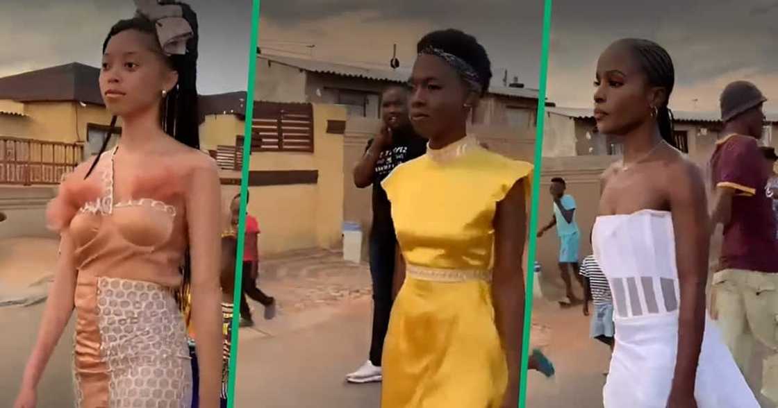 A viral Twitter video showcases a group pf models walking doen Kasi. A viral Twitter video showcases a group pf models walking doen Kasi.