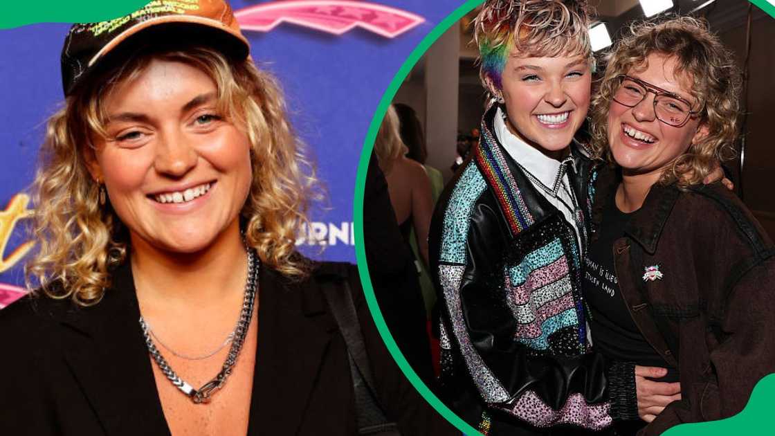 Kath Ebbs at the Regent Theatre in 2023 (L). JoJo Siwa and Kath Ebbs at the 2025 GLAAD Media Awards (R) Kath Ebbs at the Regent Theatre in 2023 (L). JoJo Siwa and Kath Ebbs at the 2025 GLAAD Media Awards (R)