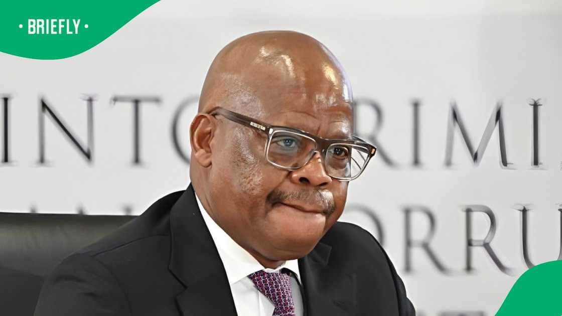 A picture of taxi boss Joe Sibanyoni at the Madlanga Commission of Inquiry A picture of taxi boss Joe Sibanyoni at the Madlanga Commission of Inquiry