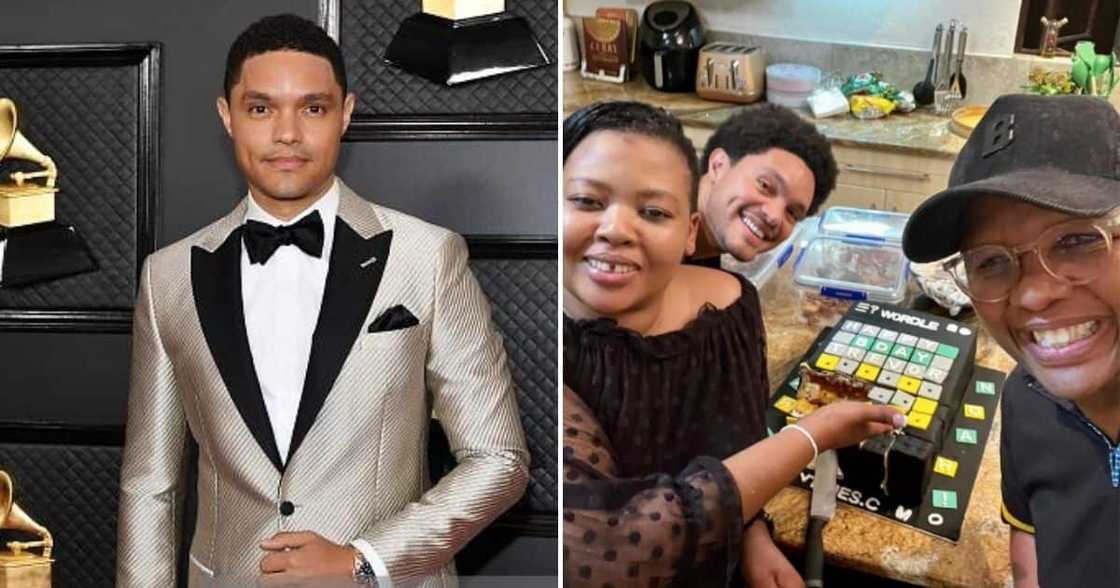 Anele Mdoda, Sizwe Dhlomo and Minka Kelly, Trevor Noah