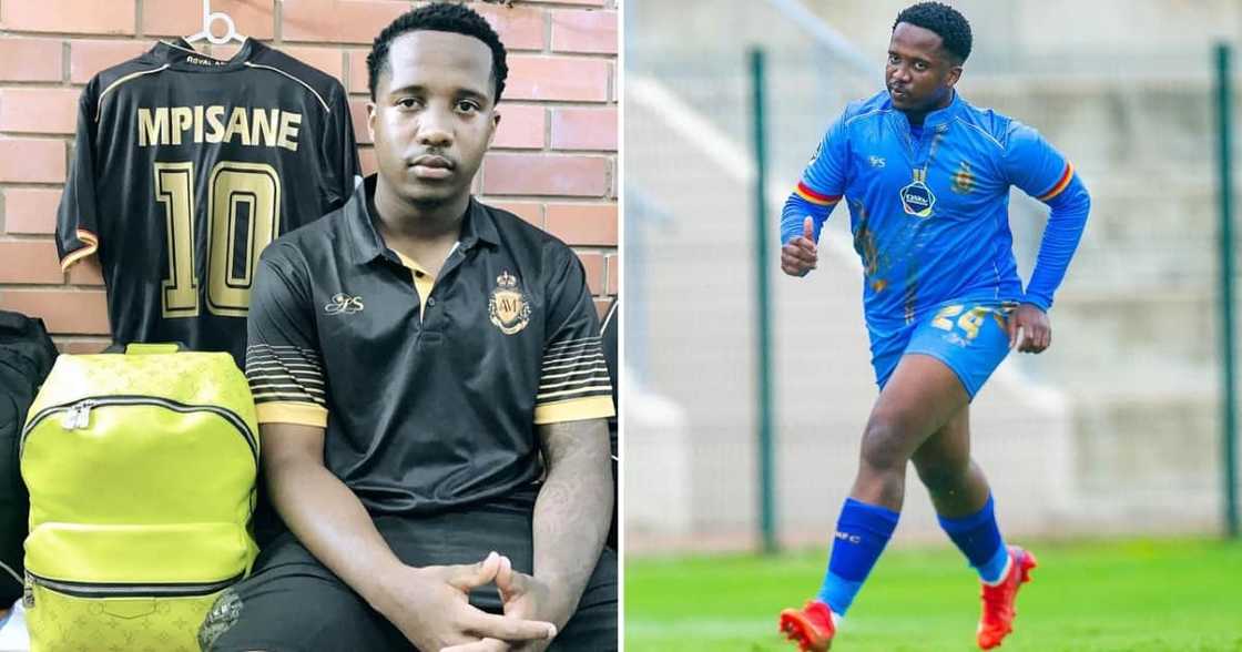 Andile Mpisane trained hard in the gym Andile Mpisane trained hard in the gym