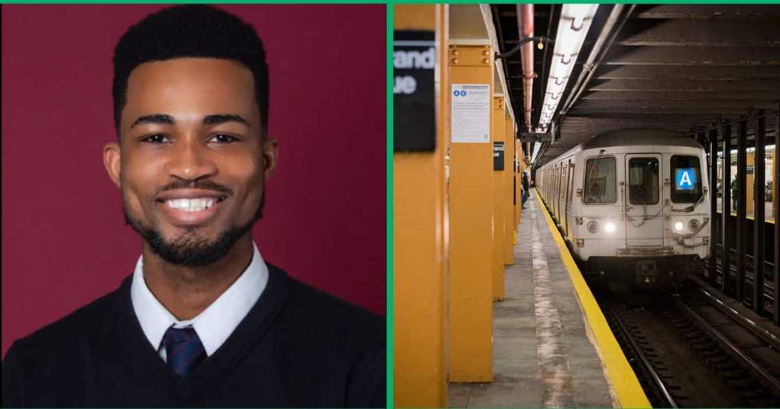 Man slept at train station upon arrival in the USA Man slept at train station upon arrival in the USA