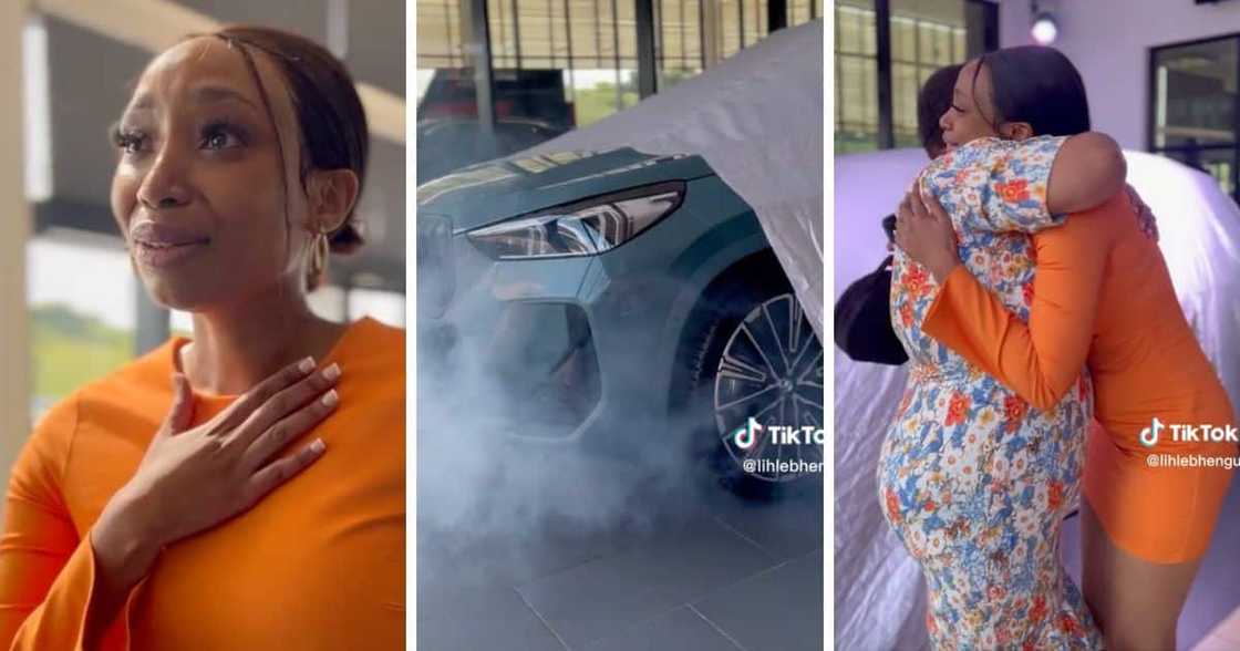 A mother surprised her daughter with brand new BMW X1 or her 30th birthday A mother surprised her daughter with brand new BMW X1 or her 30th birthday