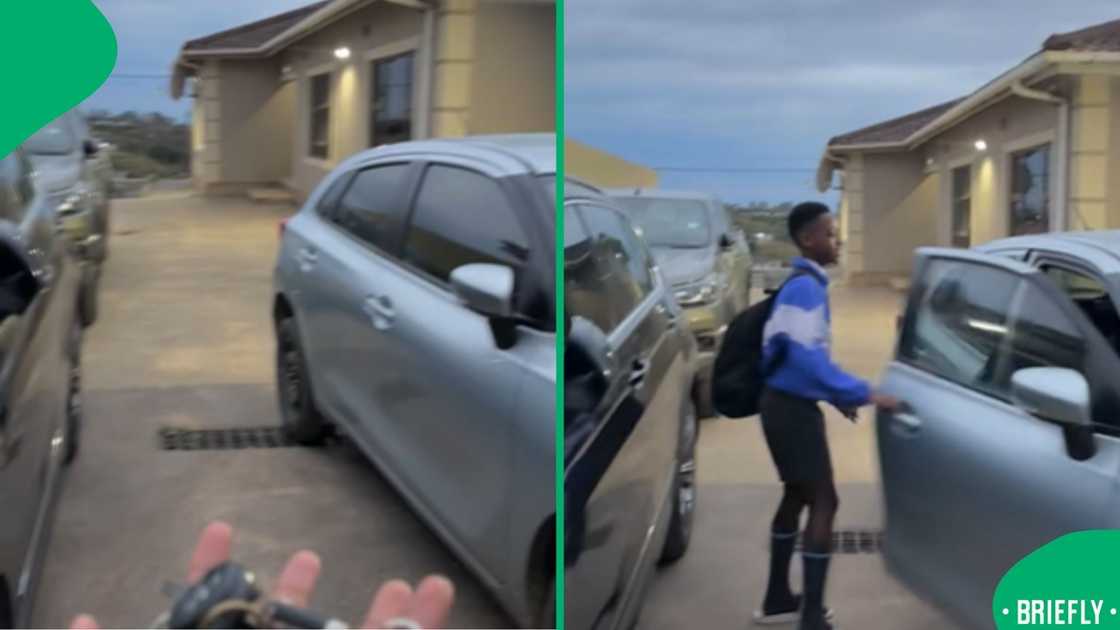A father offered his young son a choice of cars to school, and the boy confidently selected the keys to his own newly purchased Toyota