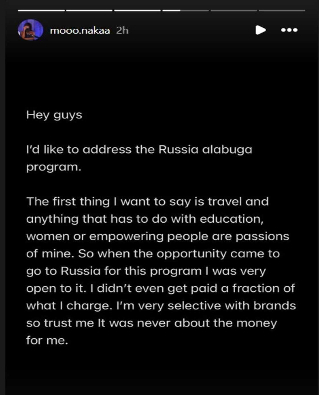 Munaka Muthambi breaks silence on Russia Alabuga program Munaka Muthambi breaks silence on Russia Alabuga program