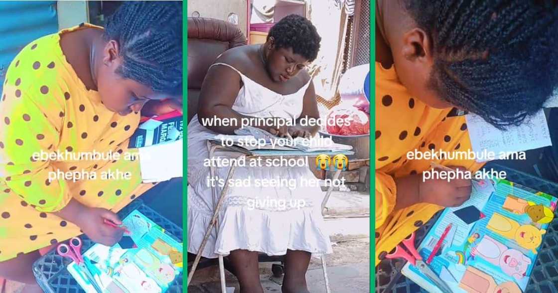 Girl doing schoolwork Girl doing schoolwork