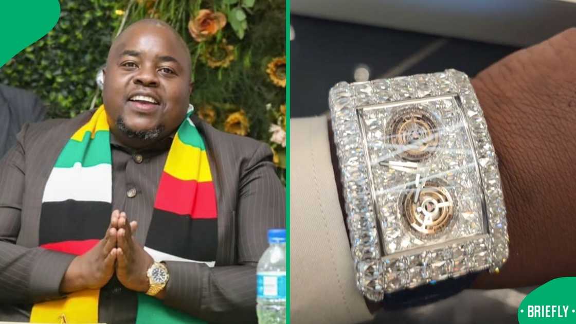 Wicknell Chivayo showed off his new car collection