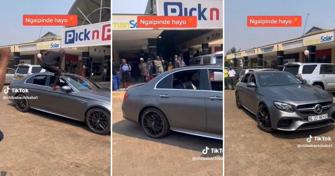 A video of people marvelling at Mercedes-Benz E63 AMG parking itself in Zimbabwe A video of people marvelling at Mercedes-Benz E63 AMG parking itself in Zimbabwe