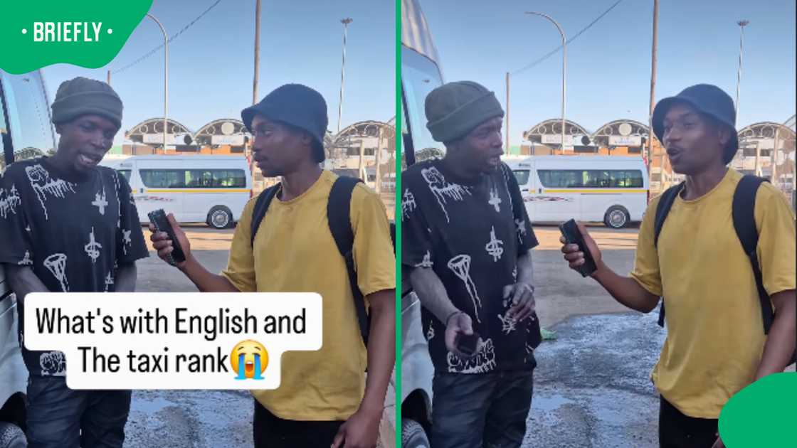 SA man’s taxi rank interview sparks hilarious reactions after English mishap