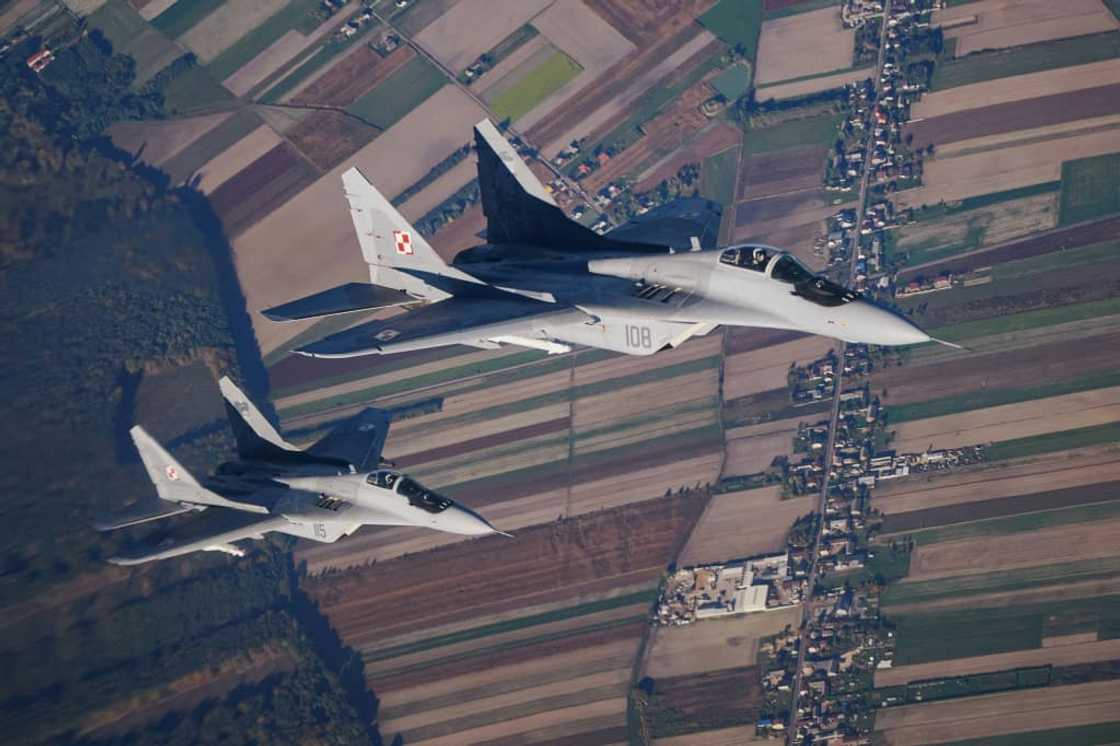 Polish President Andrzej Duda said the country was about to send four MiG-29 fighter jets to Ukraine Polish President Andrzej Duda said the country was about to send four MiG-29 fighter jets to Ukraine