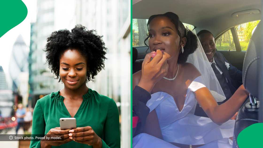 A joyful woman shared her tale about her happy marriage. A joyful woman shared her tale about her happy marriage.