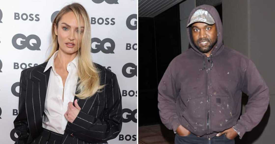 Kanye West and Candice Swanepoel Kanye West and Candice Swanepoel