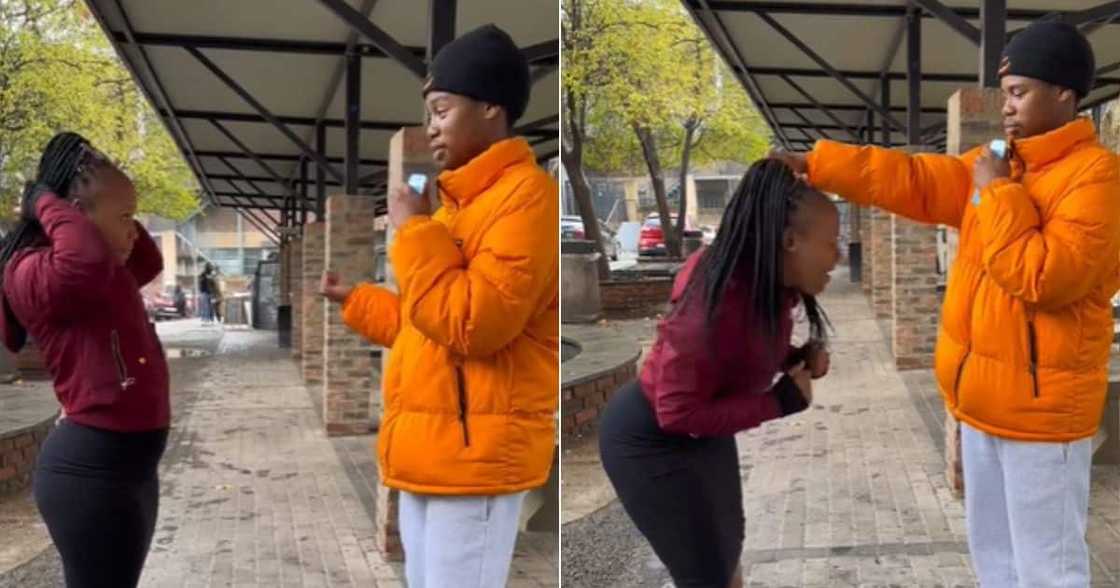 Woman falls for prank in TikTok video Woman falls for prank in TikTok video