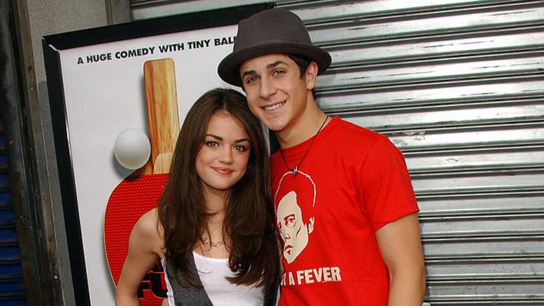 Lucy Hale and actor David Henrie in Hollywood, California.