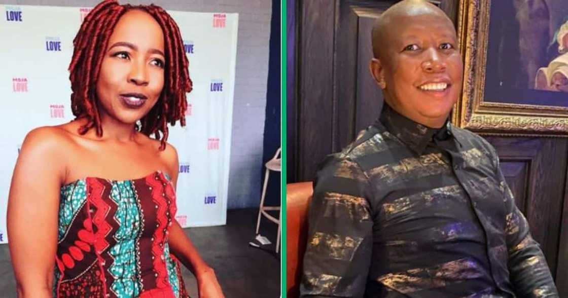 Ntsiki called Julius Malema a bully. Ntsiki called Julius Malema a bully.