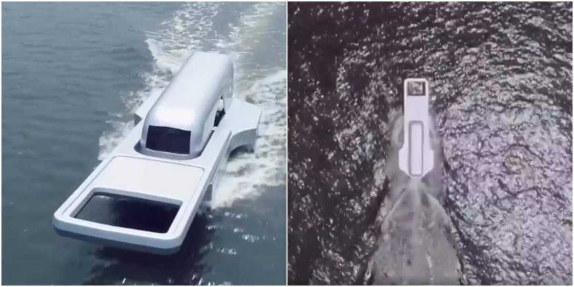 Japanese designer Yasuhiro Suzuki creates giant zipper boat to make it look like he's opening the water Japanese designer Yasuhiro Suzuki creates giant zipper boat to make it look like he's opening the water