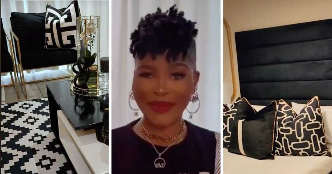 Woman showcases insane interior design skills. Woman showcases insane interior design skills.