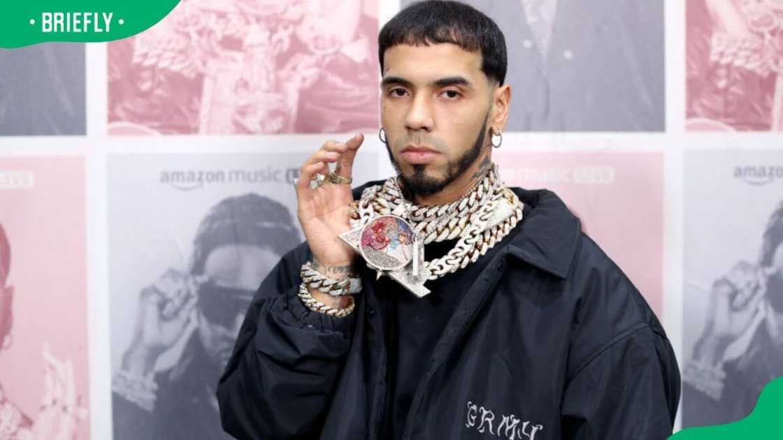 Anuel AA during the 2022 Amazon Music Live Music Concert Series Anuel AA during the 2022 Amazon Music Live Music Concert Series