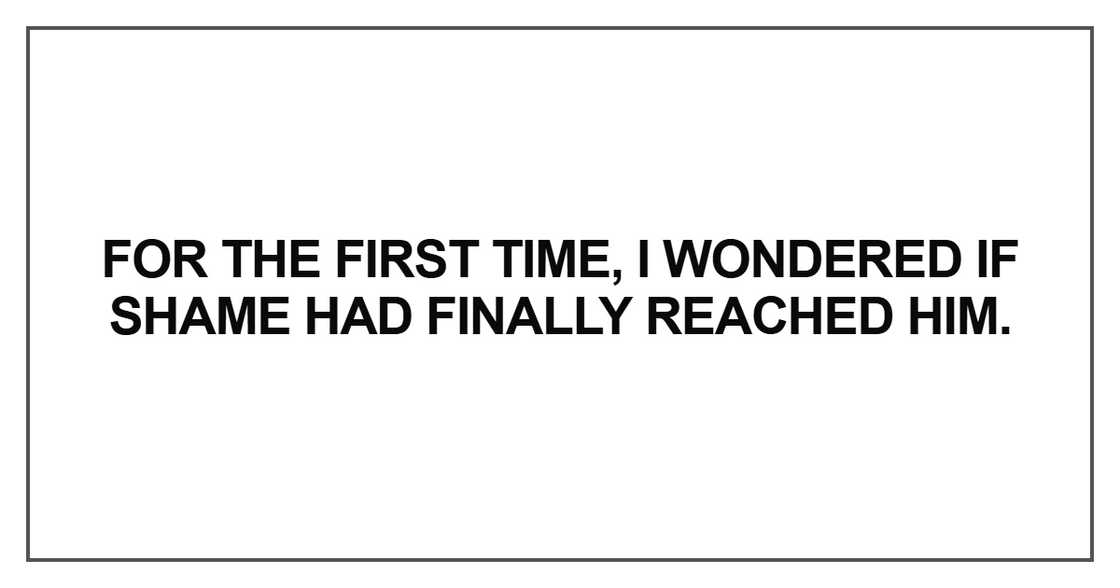 For the first time, I wondered For the first time, I wondered