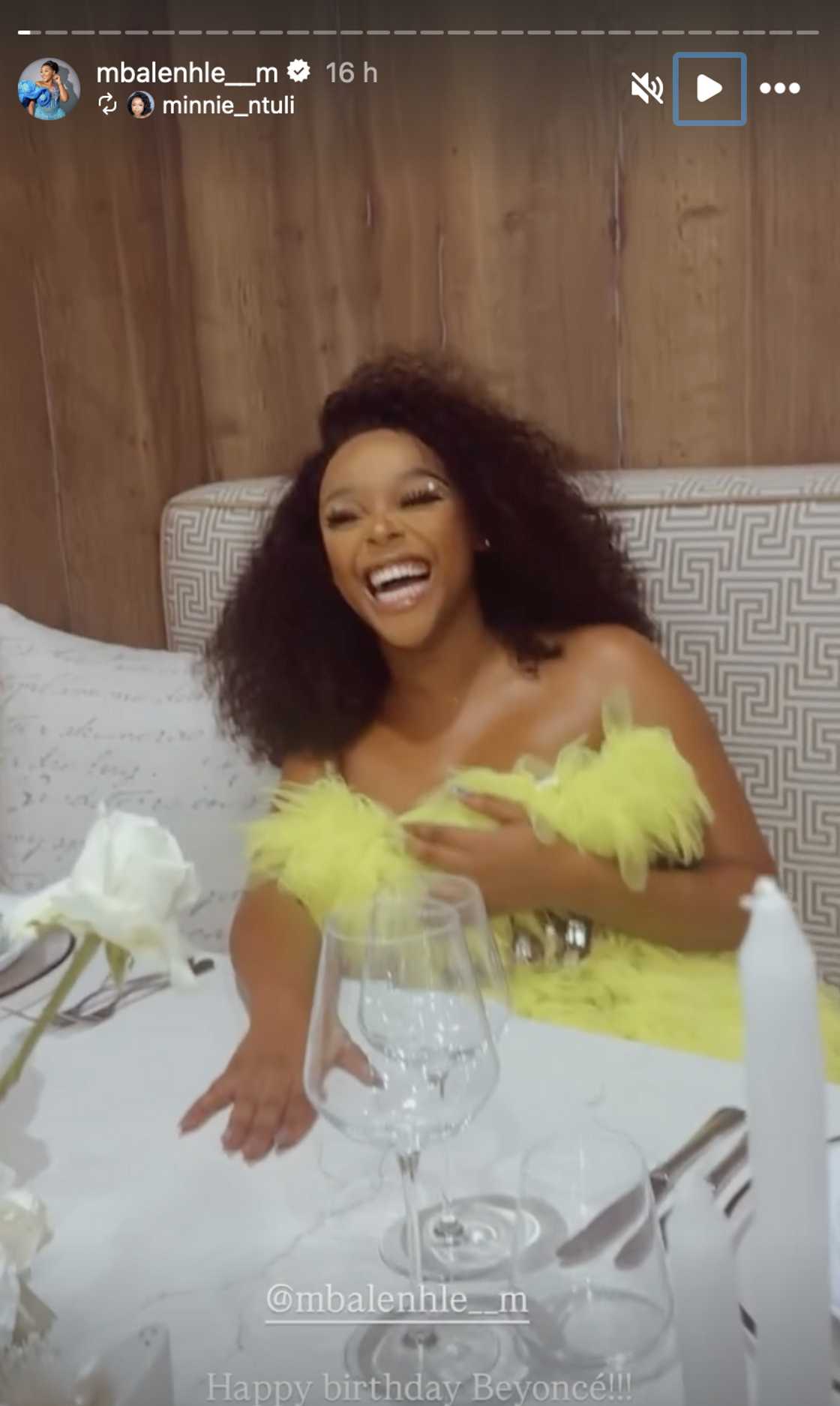 Mbalenhle Mavimbela celebrated her birthday in style