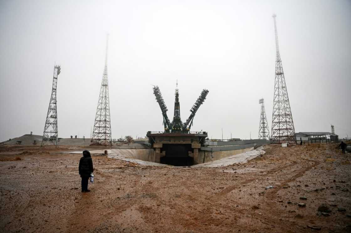 The launch pad at Baikonur The launch pad at Baikonur