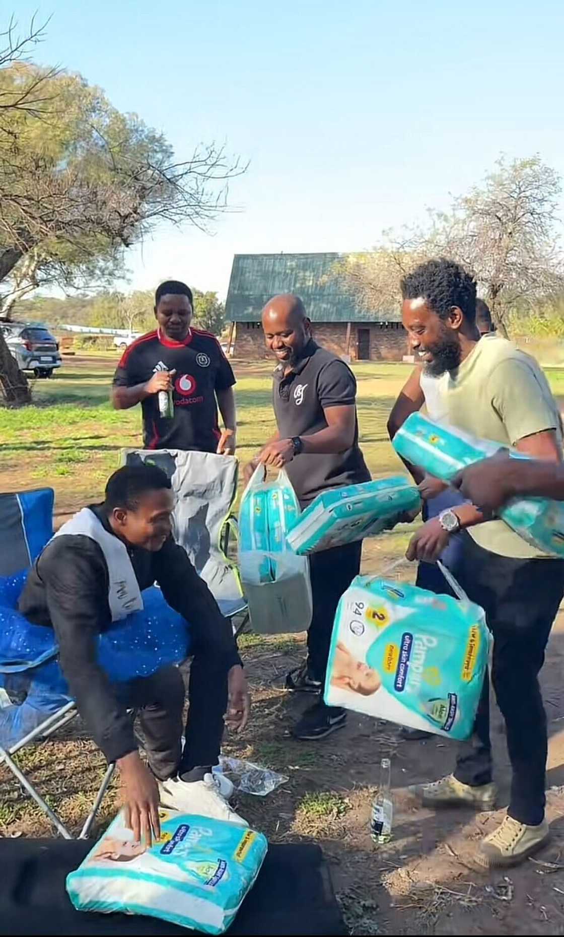 South Africans were captivated by a group of men and their unique baby shower celebration. South Africans were captivated by a group of men and their unique baby shower celebration.