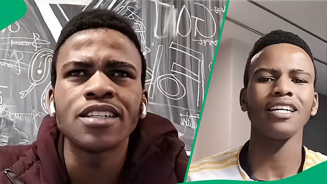 A TikTok video shows a student unveiling the noodles along with other things that he received from his parents. A TikTok video shows a student unveiling the noodles along with other things that he received from his parents.