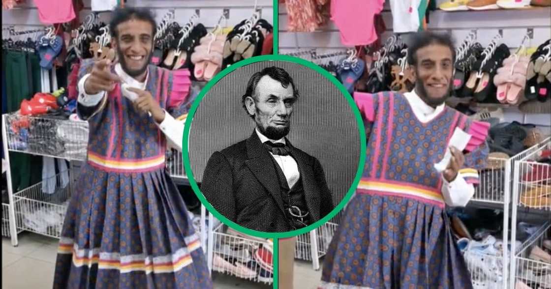 A man was compared to Abraham Lincoln A man was compared to Abraham Lincoln
