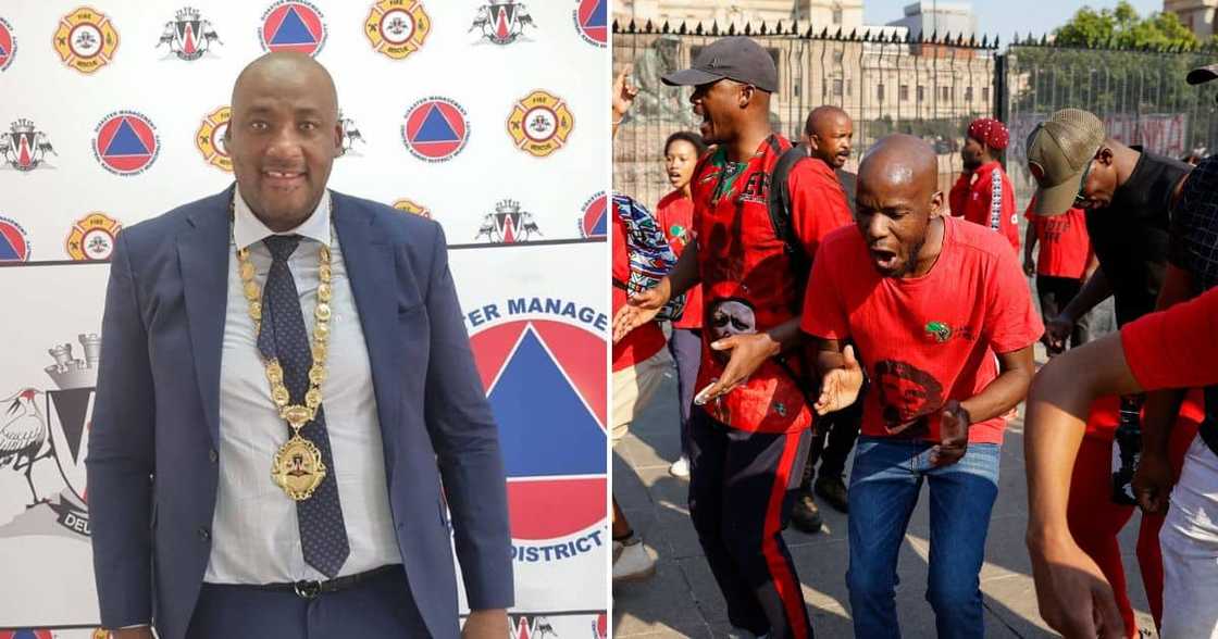 Gayton McKenzie praised the EFF's national shutdown Gayton McKenzie praised the EFF's national shutdown