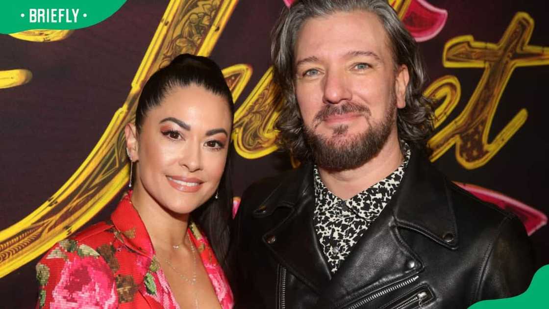 JC Chasez and Jennifer HuYoung during the 2022 opening night of the new musical & Juliet on Broadway at The Stephen Sondheim Theatre JC Chasez and Jennifer HuYoung during the 2022 opening night of the new musical & Juliet on Broadway at The Stephen Sondheim Theatre