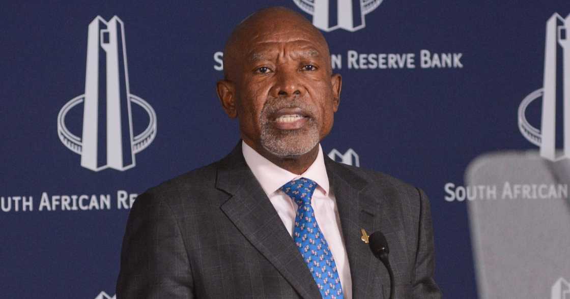 Lesetja Kganyago, governor of South Africa's central bank, speaks during a news conference in Pretoria Lesetja Kganyago, governor of South Africa's central bank, speaks during a news conference in Pretoria