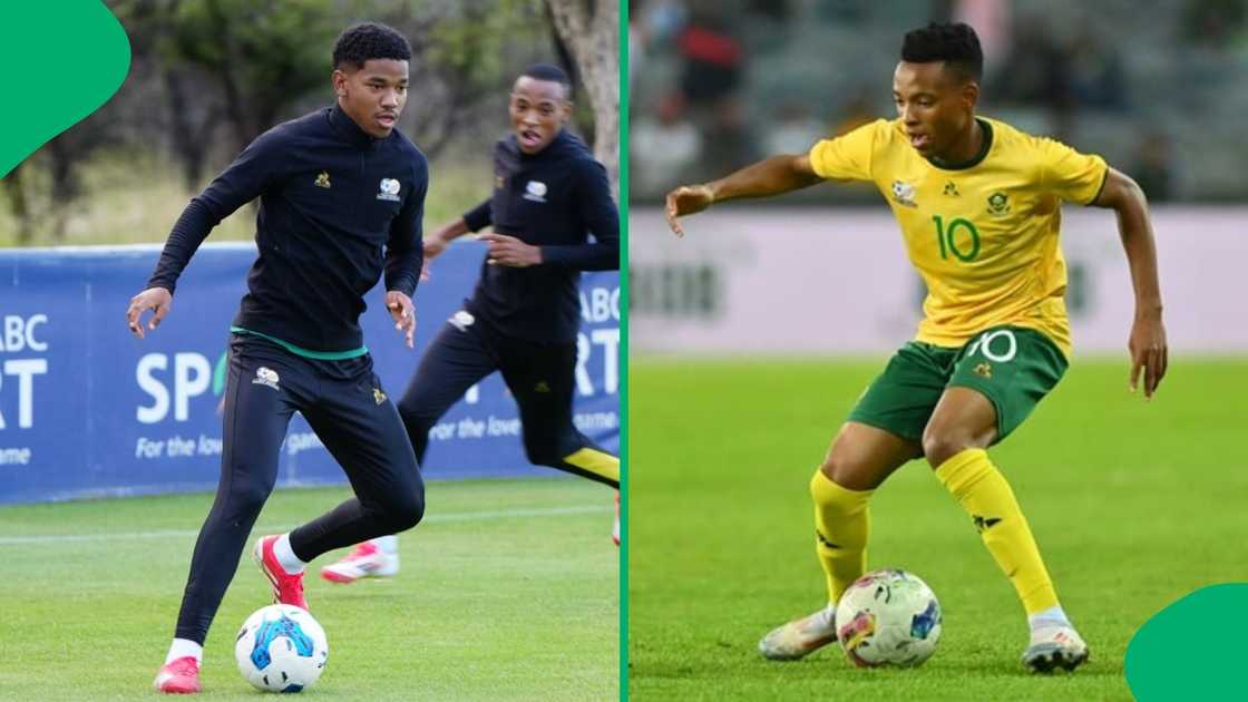 Jayden Adams and Relebohile Mofokeng both scored their first goals for Bafana Bafana.