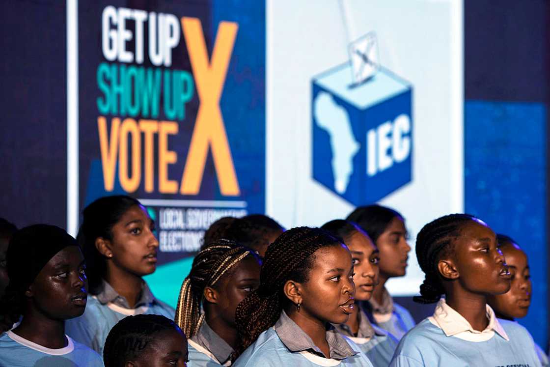 Youth sing at the launch event for the 2026 Municipal elections at Gallagher Estate on May 27, 2026 in Midrand, South Africa. The launch unveiled the IEC campaign and readiness for the upcoming local Government Elections on November 4 Youth sing at the launch event for the 2026 Municipal elections at Gallagher Estate on May 27, 2026 in Midrand, South Africa. The launch unveiled the IEC campaign and readiness for the upcoming local Government Elections on November 4
