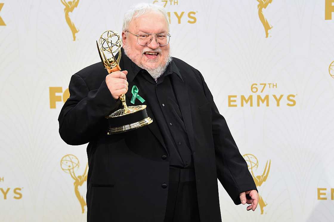 George R. R. Martin, writer of Winds of Winter in Los Angeles, California. George R. R. Martin, writer of Winds of Winter in Los Angeles, California.