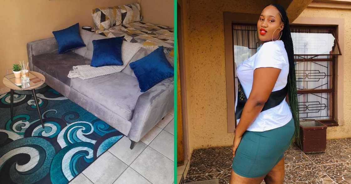 A lady shared pictures of her one-roomed home online on a popular interactive Facebook group