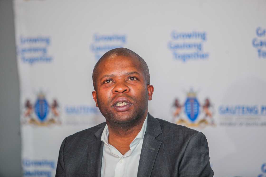 The Gauteng Member of the Executive Council (MEC) for Finance and Economic Development, Lebogang Maile The Gauteng Member of the Executive Council (MEC) for Finance and Economic Development, Lebogang Maile