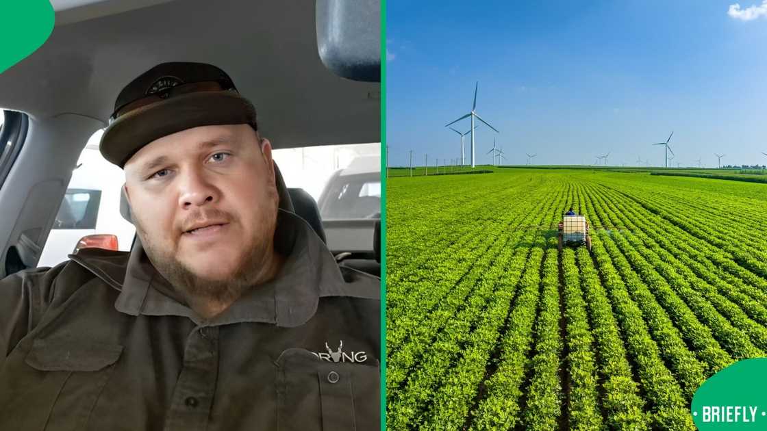 An Afrikaner spoke about farming in America. An Afrikaner spoke about farming in America.