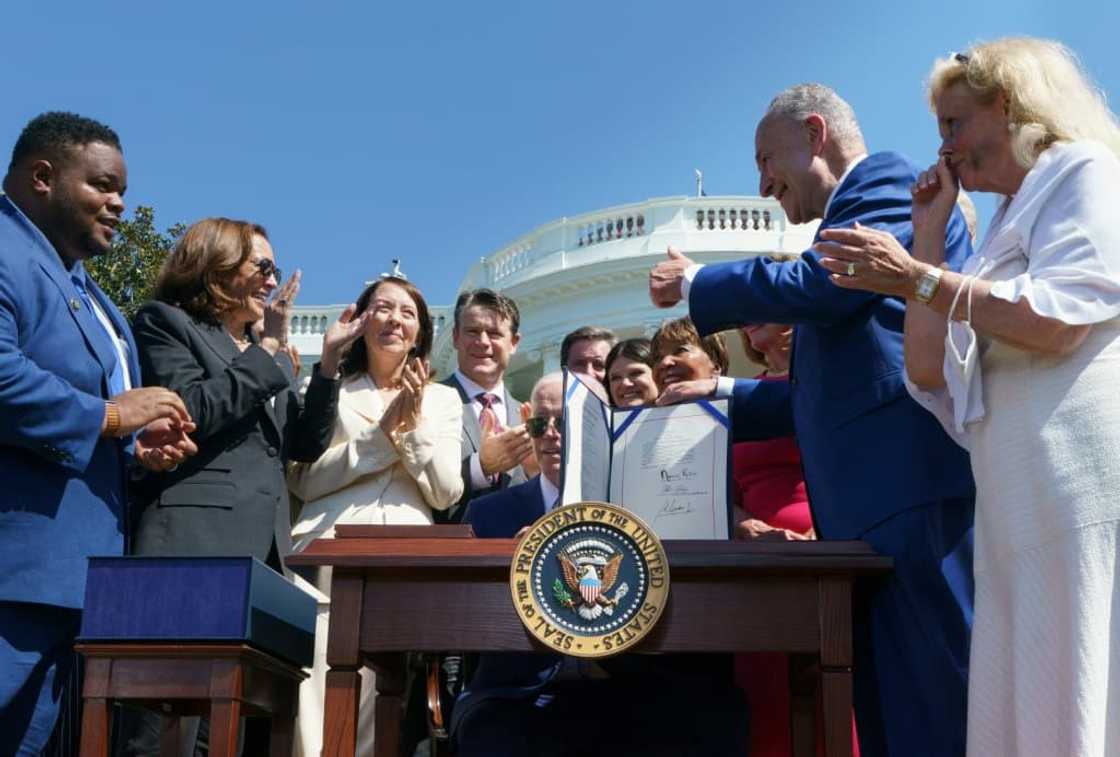 President Joe Biden signs the CHIPS and Science Act to support domestic semiconductor production, new high-tech jobs and scientific research