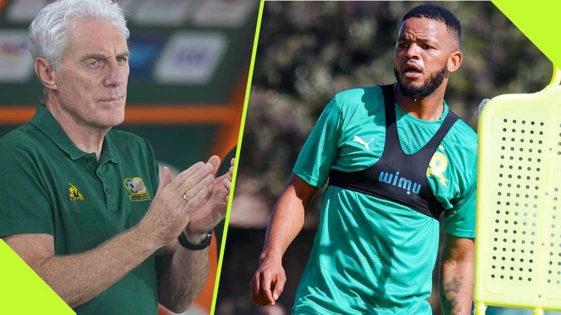 Bafana Bafana coach Hugo Broos has been impressed by Sipho Mbule.