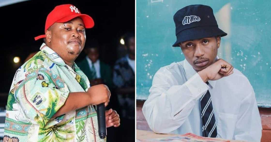 Emtee made fun of Malome Vector and Ambitiouz Entertainment's court case. Emtee made fun of Malome Vector and Ambitiouz Entertainment's court case.