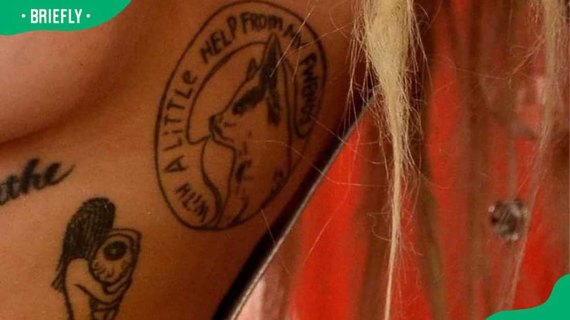 Miley Cyrus' arm tattoos Miley Cyrus' arm tattoos