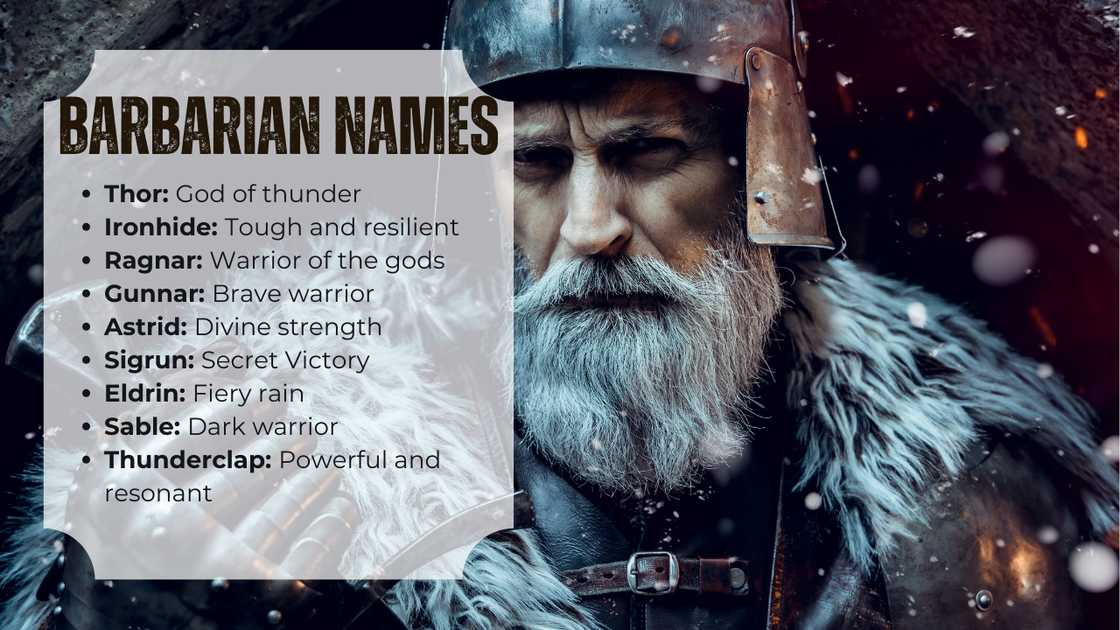 barbarian names