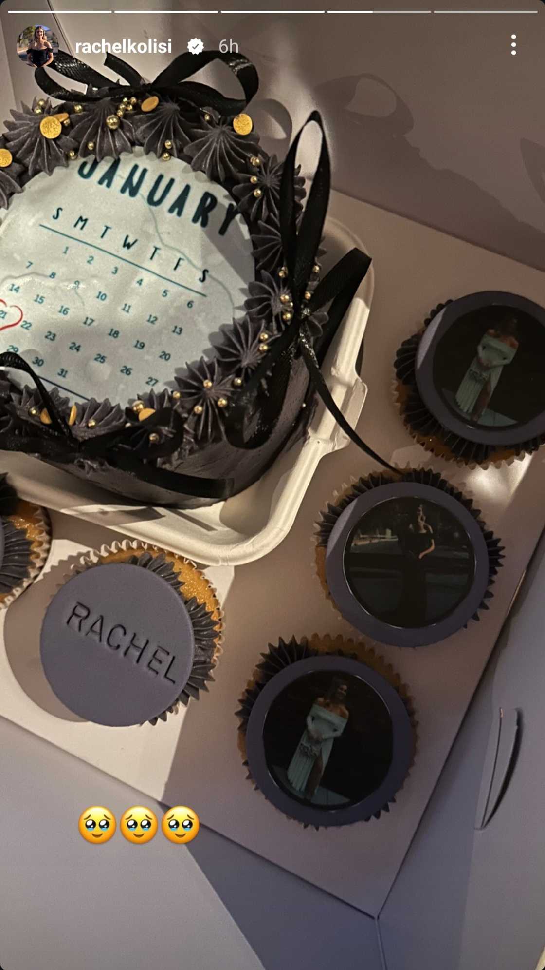 Rachel Kolisi's birthday cake and cupcakes.