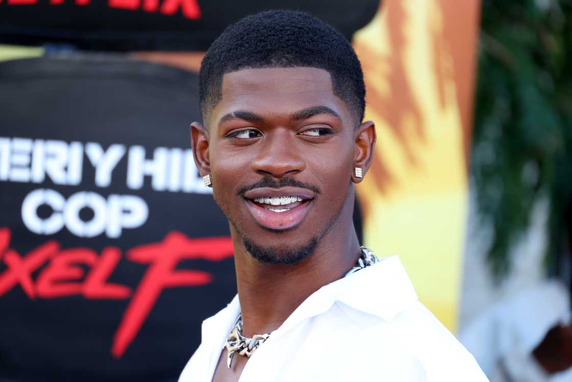Lil Nas X during the Beverly Hills Cop: Axel F premiere Lil Nas X during the Beverly Hills Cop: Axel F premiere