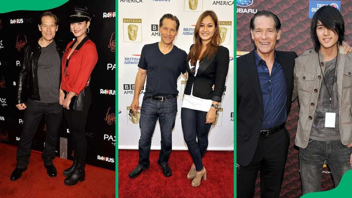 James Remar poses for photos with his daughter and son James Remar poses for photos with his daughter and son